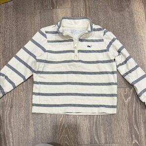 Vineyard vines toddler Striped Pullover - Cream and navy